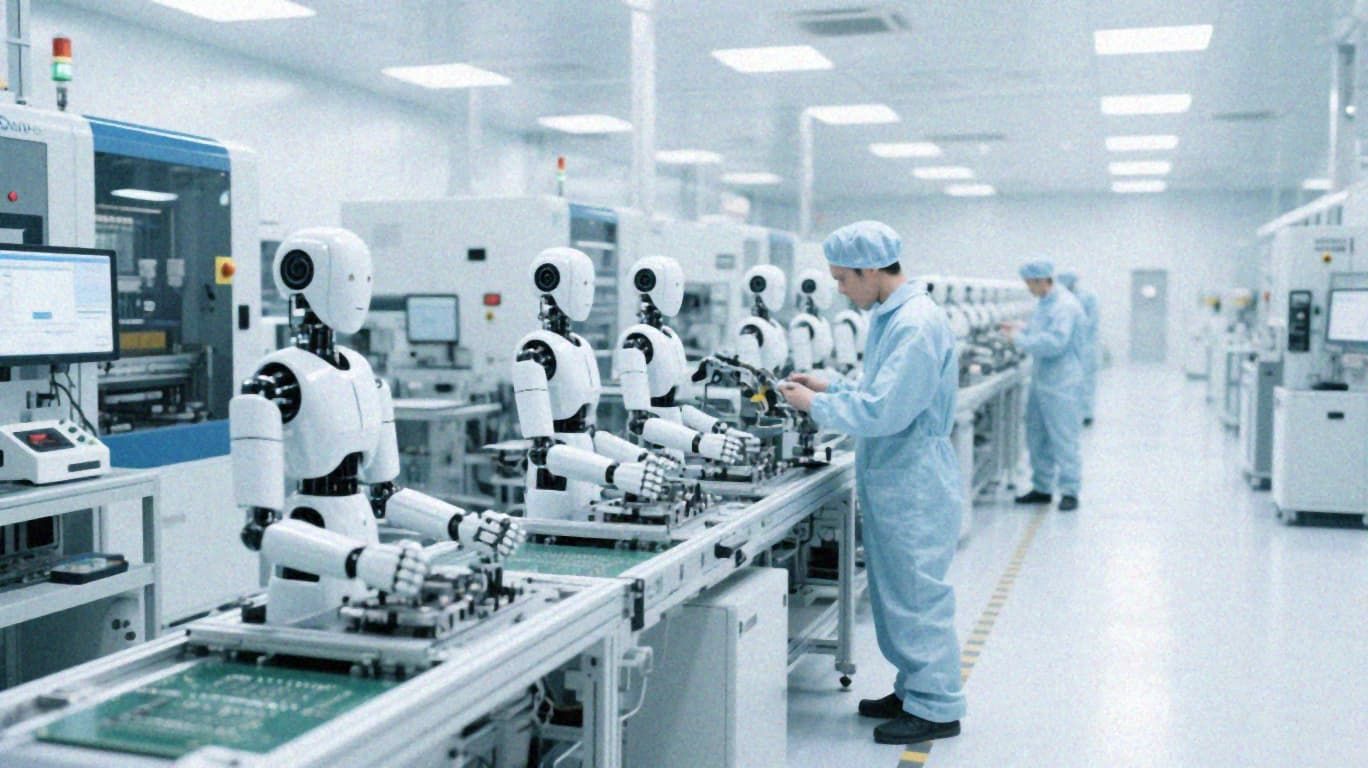Humanoid robot production line.jpg